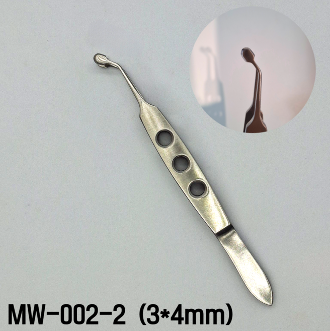 마이봄샘 의료용 핀셋 포셉 안과 눈기름샘 청소, MW-002-2, 1개