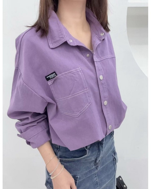 韓標 自訂款率性百搭襯衫外套