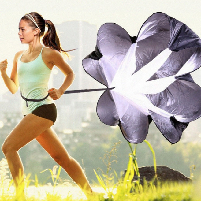 육상 달리기 훈련용 저항 낙하산 스피드 하체 근력 단련 축구 스프린트 트레이닝 기구, ycjy 오렌지