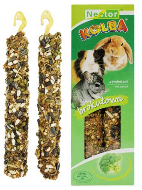 네스톨 콜바 브로콜리 스매커 115g 2p/햄스터/토끼/소동물간식, 1개