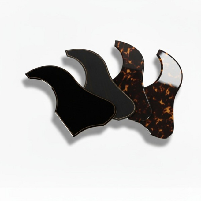 고퍼우드 고급 통기타 픽가드 모음 / 어쿠스틱 기타 스크래치 보호, 톨토이즈 코팅