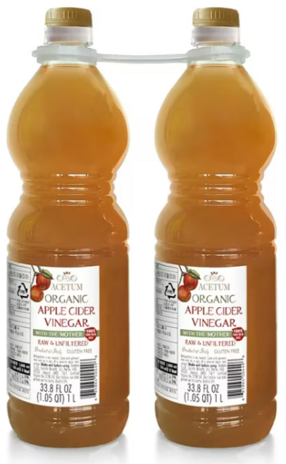 아세텀 사과식초 2병, 2개, 1L, ACETUM 유기농사과식초1L x 2
