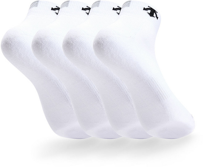 데상트 남성 스포츠 파일 포인트 발목양말 4P_WHGY, 4족세트_WH/GY, FREE