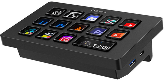 Ulanzi D200H 桌面助手 MIDI 控制器 7合1 擴展, 黑色, 1個