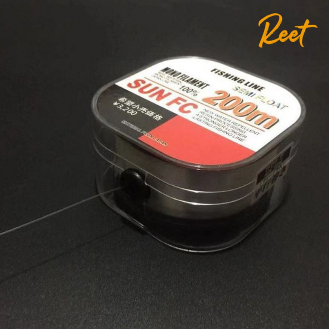 썬에프씨 세미플로팅 200m 투명색 빨간색, 1개