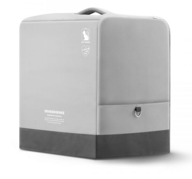 옥희독희 네모백팩 아치형 고양이 투명 이동장 가방 강아지 백팩 전용 커버