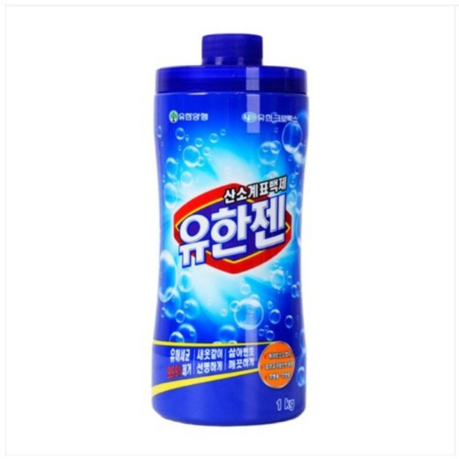 유한젠 산소계 표백제 분말형 1kg 용기, 2.유한젠 1kg+1kg리필 1개, 3kg, 1개