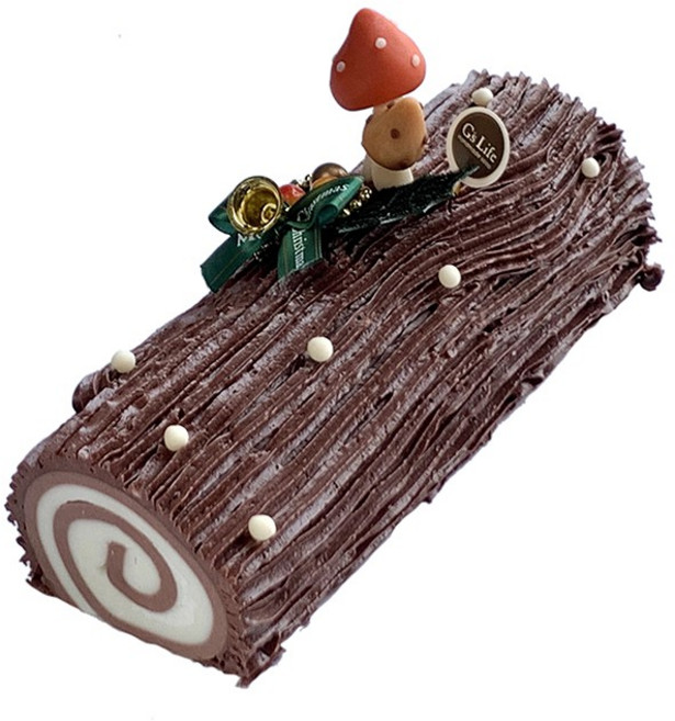 Go Life 聖誕樹蛋糕造型捲 手工巧克力蛋糕 聖誕禮盒 送禮 情人節 生日, 詳見包裝, 詳見包裝
