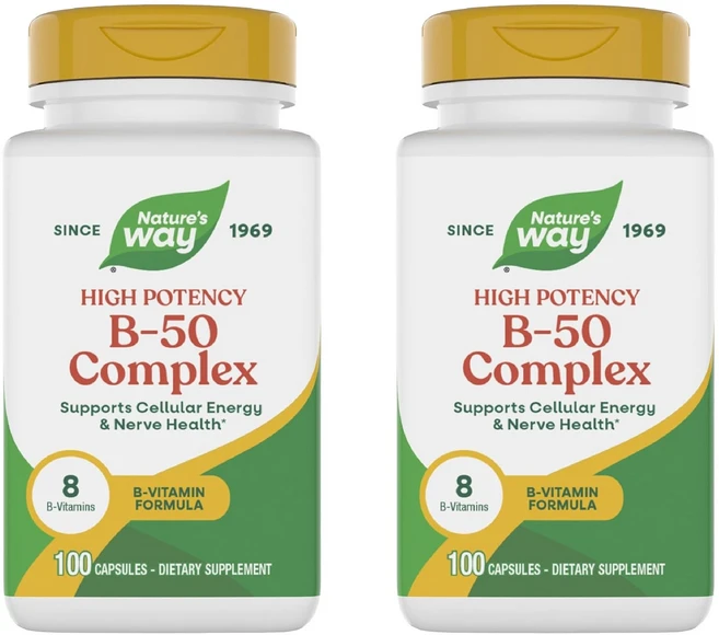 네이쳐스웨이 B-50 컴플렉스 캡슐, 2개, 100정 - 쿠팡