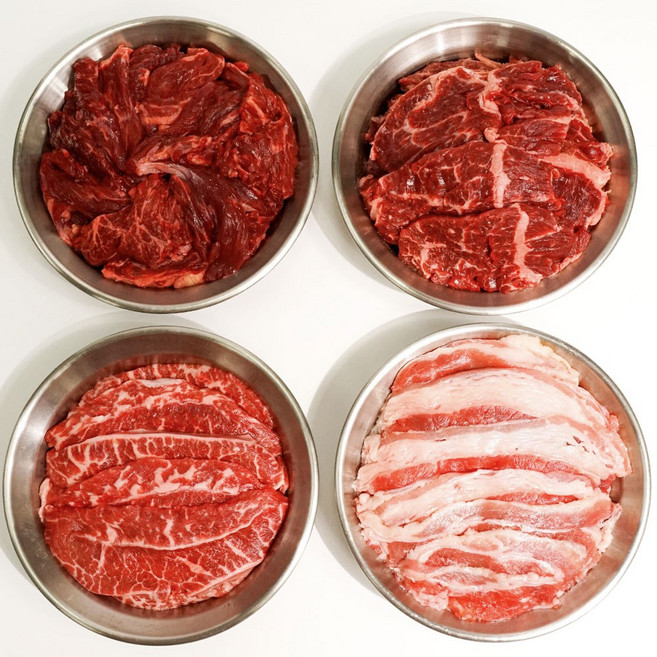 [맛춤상회] 이달의 소고기 모듬 800g ( 토시살+안창살+부채살+우삼겹 ), 2개