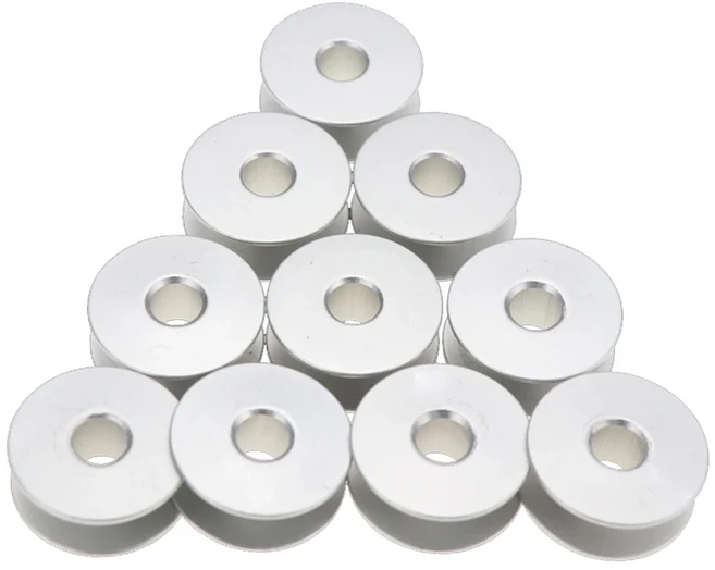 산업용 재봉틀 보빈 10 개/묶음 알루미늄, 02 10pcs