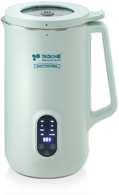 키친아트 4세대 대용량 가정용 저소음 자동세척 두유제조기 700ml KSJ-BM1000M, 민트