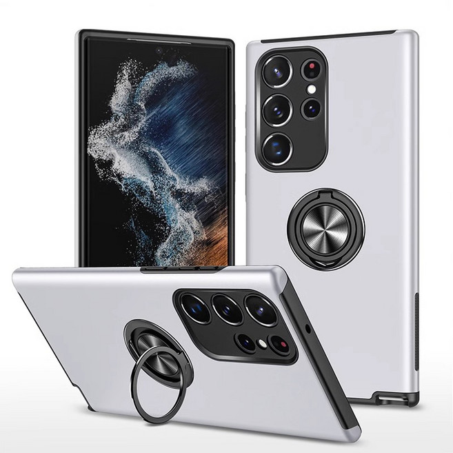 갤럭시 S24 울트라 자석 링홀더 케이스 차량 거치대 호환 충격방지 케이스