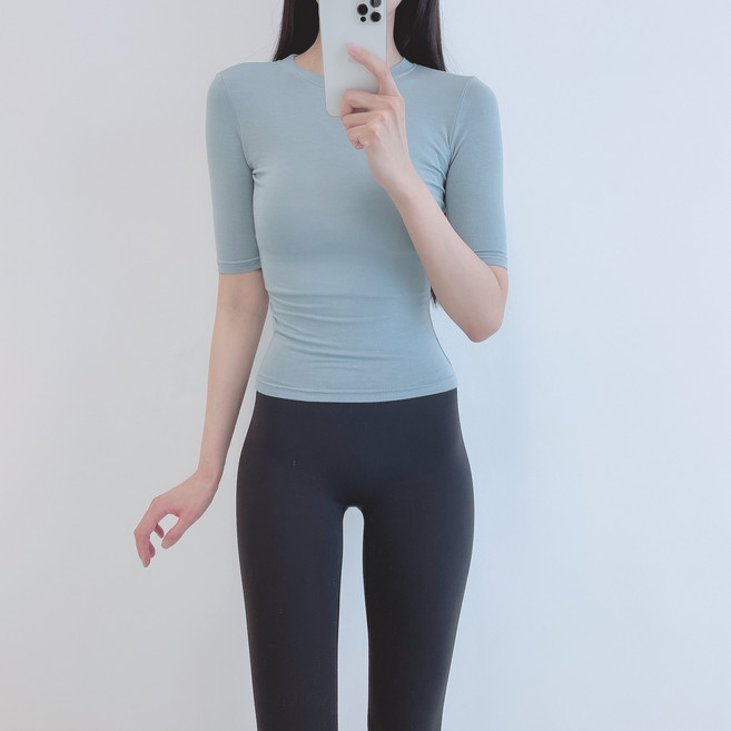 보미 필라테스복 요가복 필라테스 상의 옷 커버업 운동복 탑 요가 긴팔 반팔 랩 크롭 복장