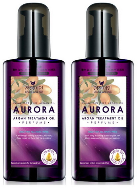 청정미인 (광) 오로라 아르간 오일 헤어에센스 140ml 1+1+히알루론 클렌징폼, 1개