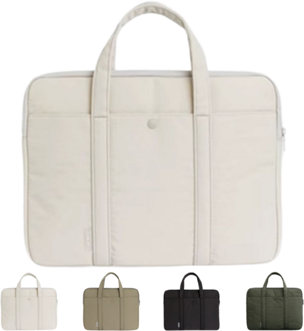 베르모어 가벼운 심플 노트북 가방, 크림