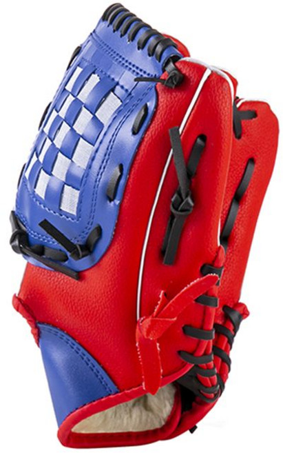 棒球手套 打擊手套 青少年兒童投手套 左右手壘球手套 送棒球, 1個, 12.5寸紅色