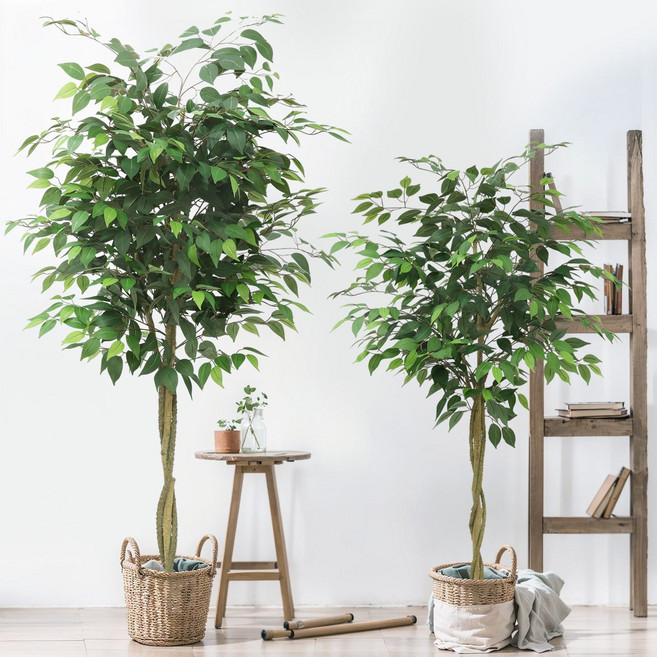 인테리어 대형 조화나무 인조나무 반얀나무 매장 카페 식물 인테리어 실내 거실 인테리어 조화나무, 1개, 녹색