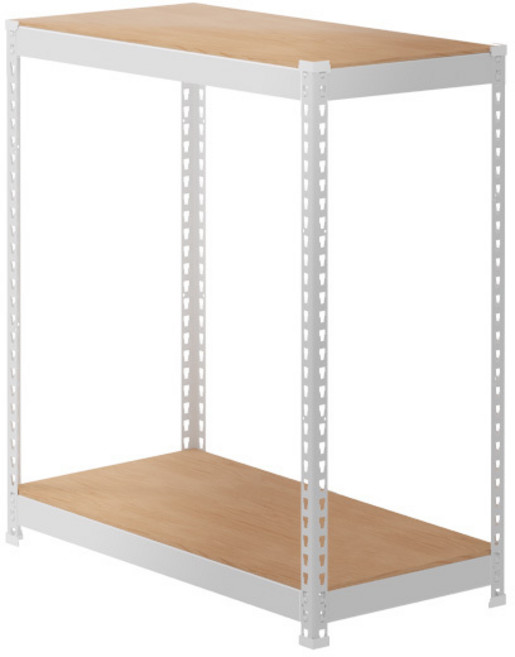 스피드랙 스피드랙V2 철제선반 조립식 경량랙 앵글 수납장 진열대 LACK RACK, 2단