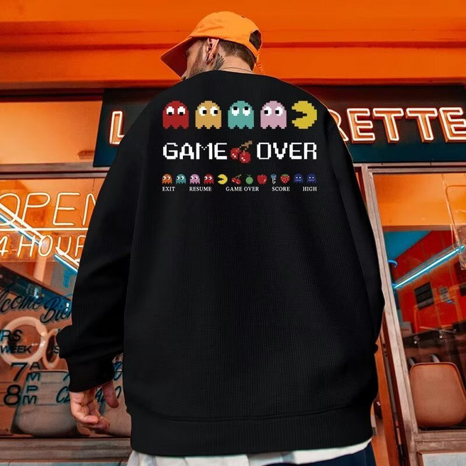 歐北潮流 印花大學T 韓版 圓領 長袖T恤