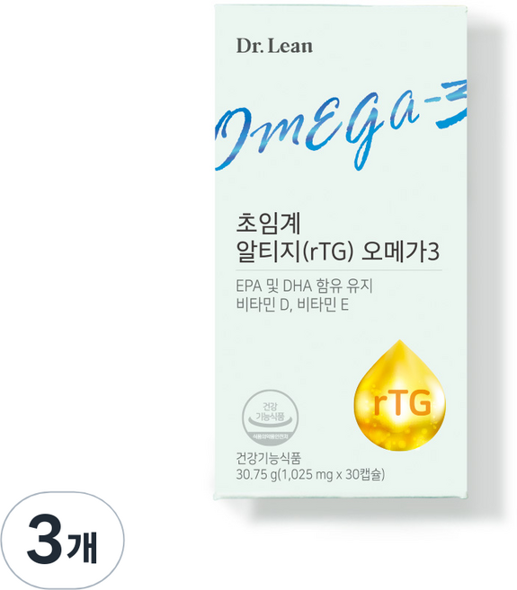 닥터린 초임계 알티지 오메가3, 30정, 3개