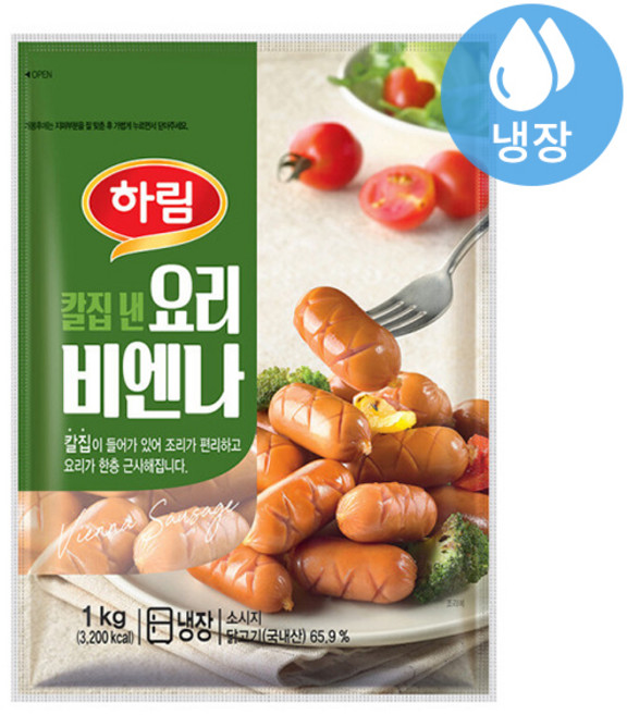 하림 칼집 낸 요리비엔나, 5개, 1kg