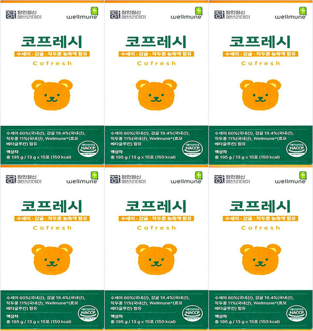 장인정신에브리데이 코프레시 15p, 195g, 6개