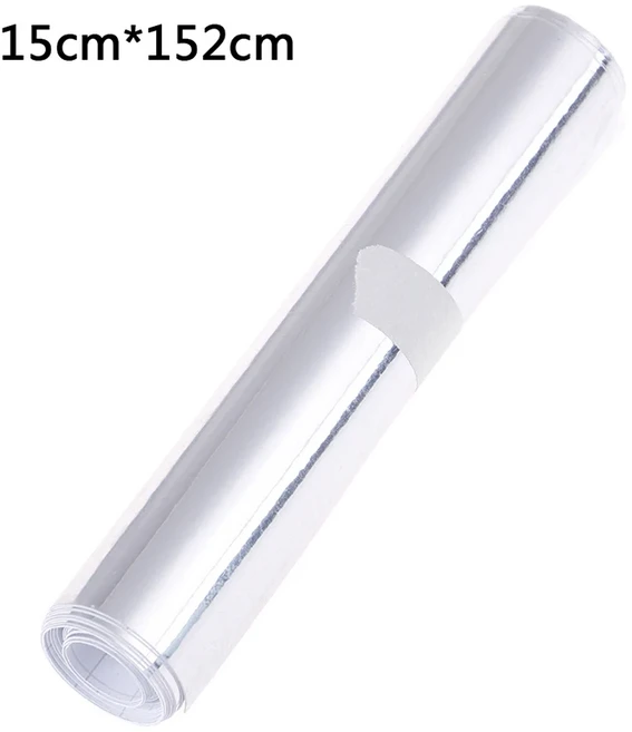 자동차 실버 광택 거울 신축성 크롬 비닐 랩 데칼 필름 스티커, 01 15cmx152cm, 1개