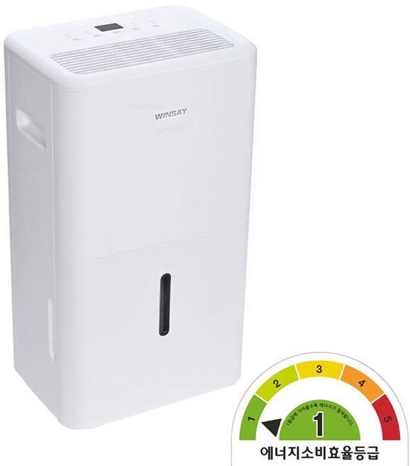 WINSAY 에너지1등급 강력제습 저소음설계 대용량 제습기 24L원룸 옷방 베란다 사무실 가정용제습기, 단품