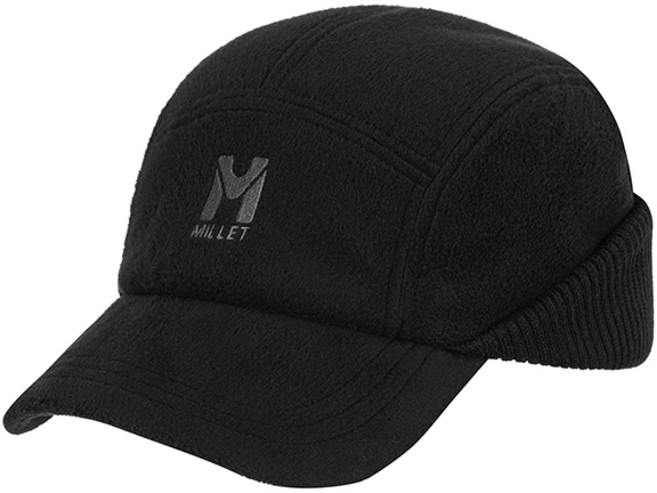 밀레 MILLET 따뜻하게 귀를 덮어주는 남자 겨울모자 플리스 니트 웜캡, 차콜