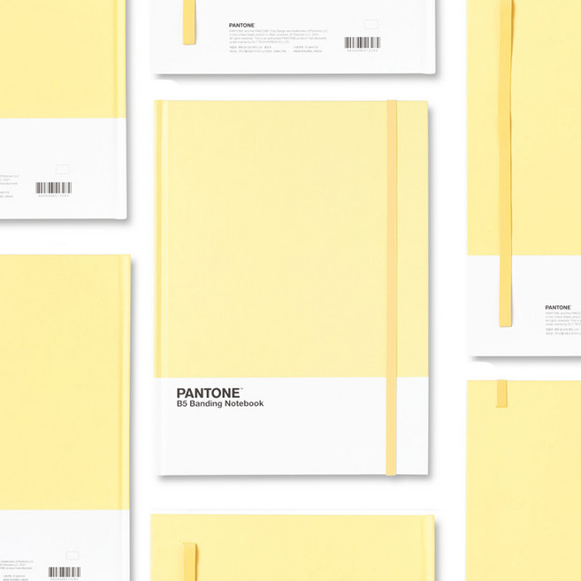 PANTONE 팬톤 B5 양장 밴딩 노트 펜톤밴딩노트, 팬톤 B5 양장 밴딩 노트_옐로우