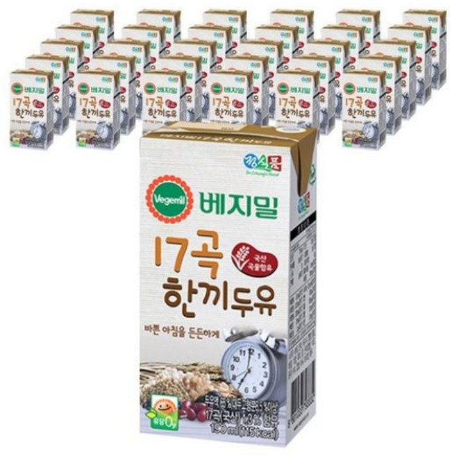 베지밀 17곡 한끼두유 190ml, 40개