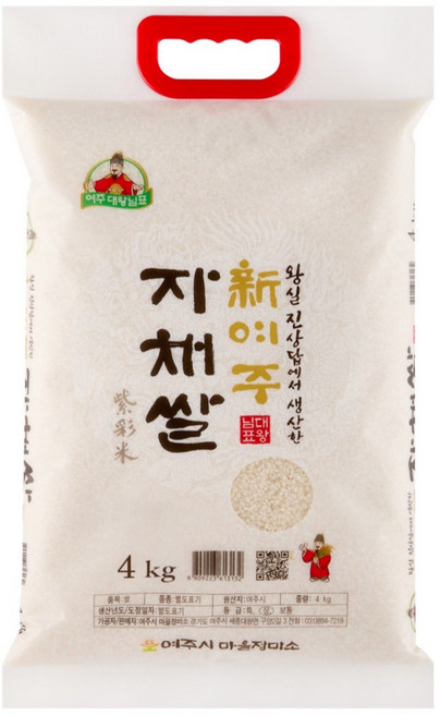 [25년햅쌀] 현대백화점 납품용 프리미엄쌀 대왕님표 여주쌀 진상미 건강한 자채쌀, 상등급, 1개, 4kg