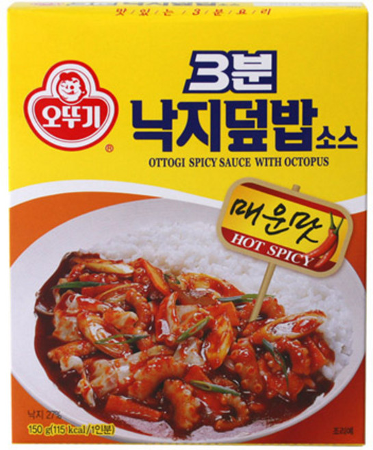 오뚜기 3분 매운낙지 덮밥 소스, 150g, 10개