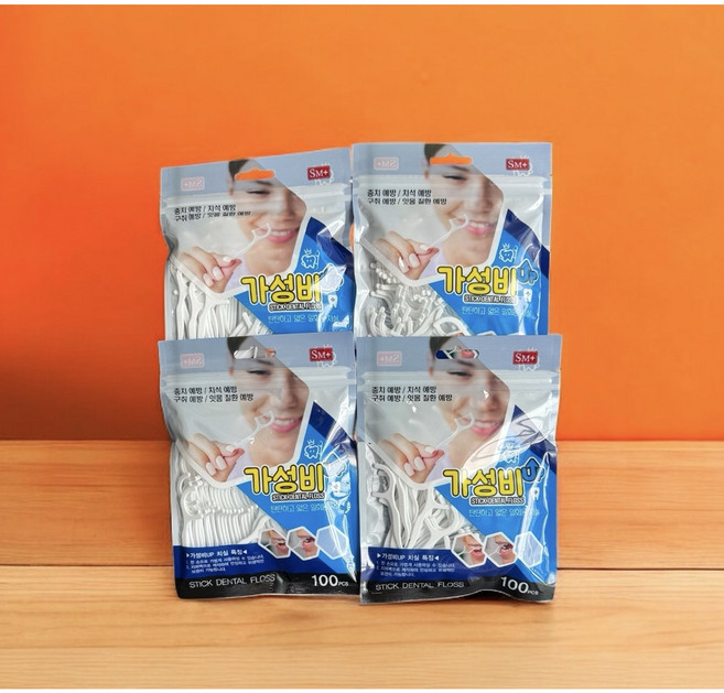 가성비업 (UP) 일회용치실 100입, 4세트, 100개입