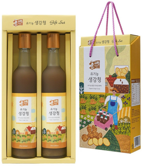 유기농 생강청 선물세트 엉클베리하우스, 430g, 2개입, 1세트