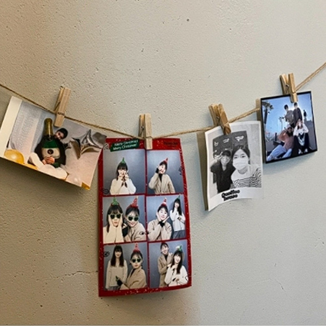 가랜드 사진걸이 미니나무집게 폴라로이드 인생네컷 추억만들기