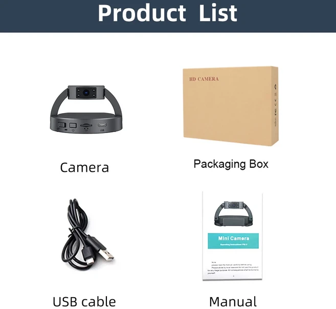 미니 바디 카메라 소형 디지털 비디오 레코더 스파이 휴대용 모션 감지 10시간 숨김 DVR 무선, 03 NO Card, 01 MD35 NO Wifi Camera