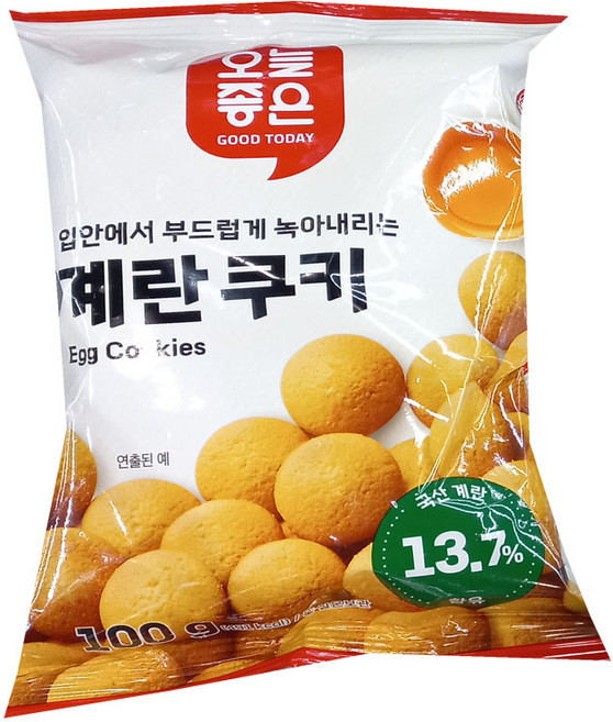 오늘좋은 계란쿠키, 10개, 100g