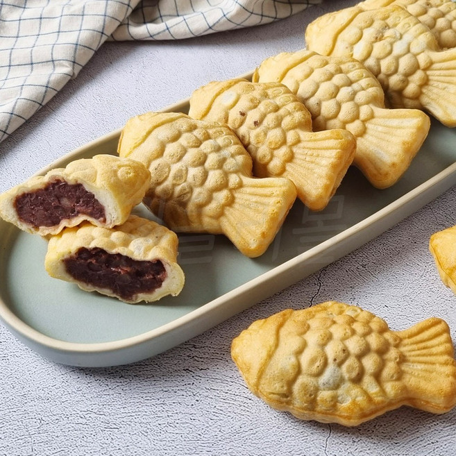 [팔도맛쟁이] 우리밀 통팥 붕어빵 50g사이즈, 2개, 1kg