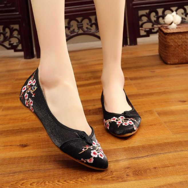 여성 한복 꽃 신발 혼례 폐백 전통 꽃신 선물 할머니 천 웨딩 댄스 무용 무늬 생신 외국 친구