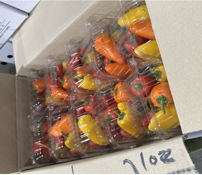 채소킹 국내산 미니 파프리카, 1박스, 2.5kg (250g x 10팩)