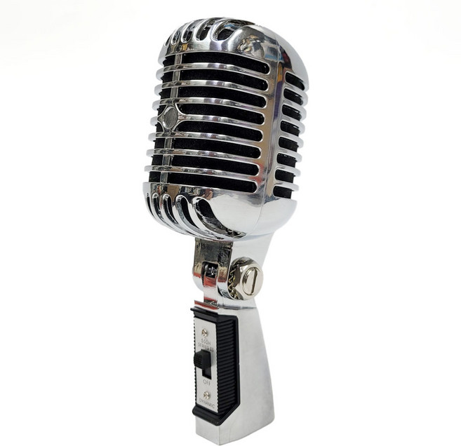 해골마이크 빈티지 클래식 다이나믹 방송용 보컬용 마이크