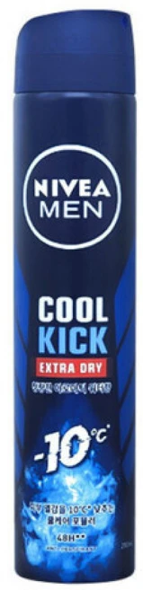 니베아 데오드란트 스프레이 맨 쿨킥 200ml _FM, 1개 - 쿠팡