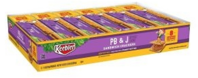 Keebler PB and J 피넛버터 크래커 입, 24개, 51g