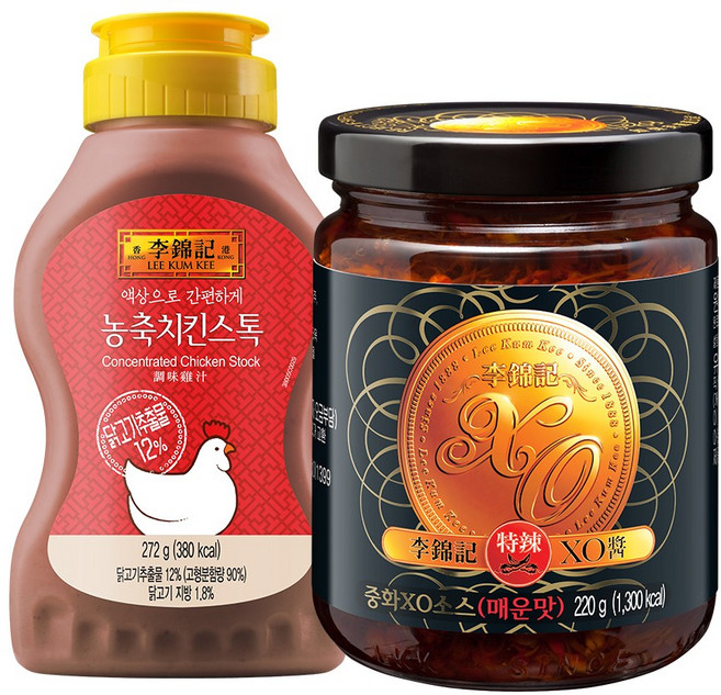 오뚜기 이금기 농축치킨스톡 272g+중화XO소스 220g, 1세트, 492ml
