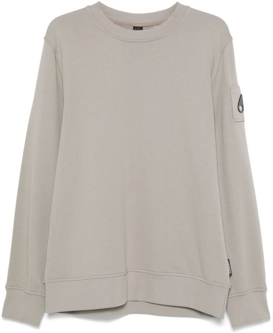 무스너클 로고 장식 스웨트셔츠