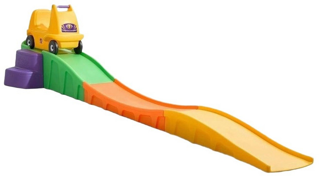 자동차레일 미끄럼틀 펜션 카페 정글짐 미끄럼틀차 장난감 슬라이드 세트, 롤러코스터