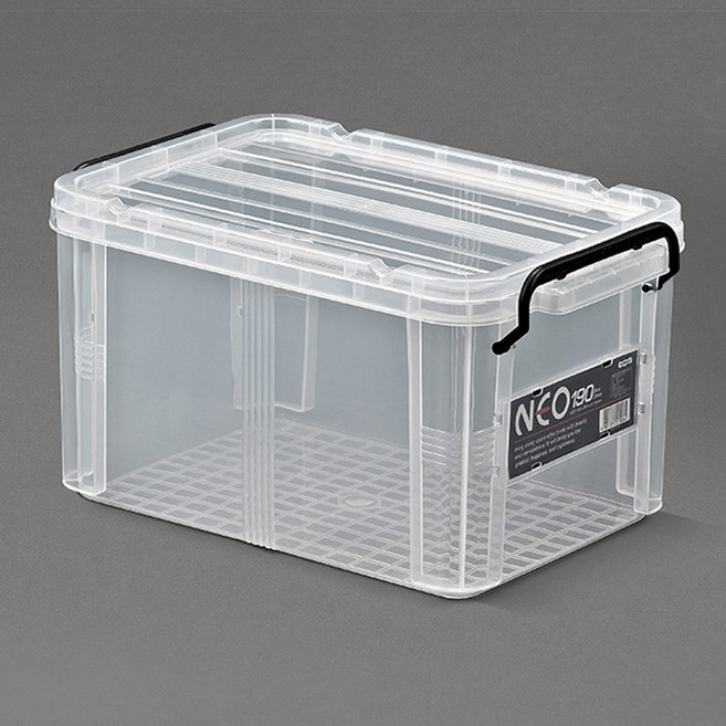 공간 수납 리빙박스 네오박스 190호, 화이트, 1개