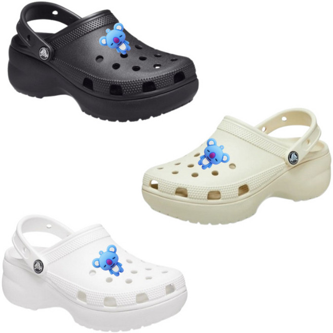 크록스 클래식 플랫폼 클로그 우먼 샌들 206750 3색 택1 국내 당일발송 코알라 악세사리 포함